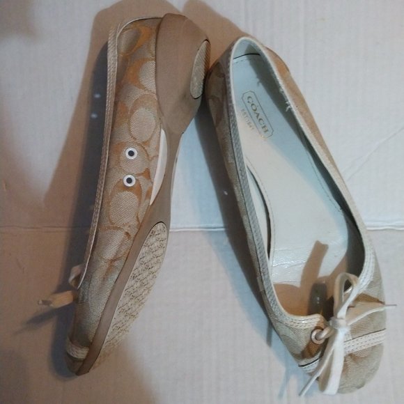 Coach Shoes Coach Logo Ballet Flats Rubber Sole Shoes 8 2 Poshmark